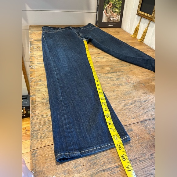 LEVI’S Men’s 504 Straight Jeans Dark Wash - Size W32 L30 - Picture 8 of 9